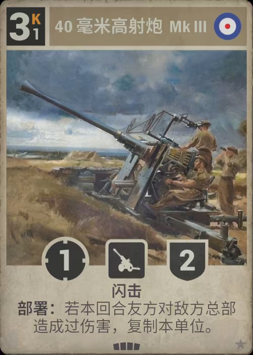 40 毫米高射炮  Mk III · Kards卡图